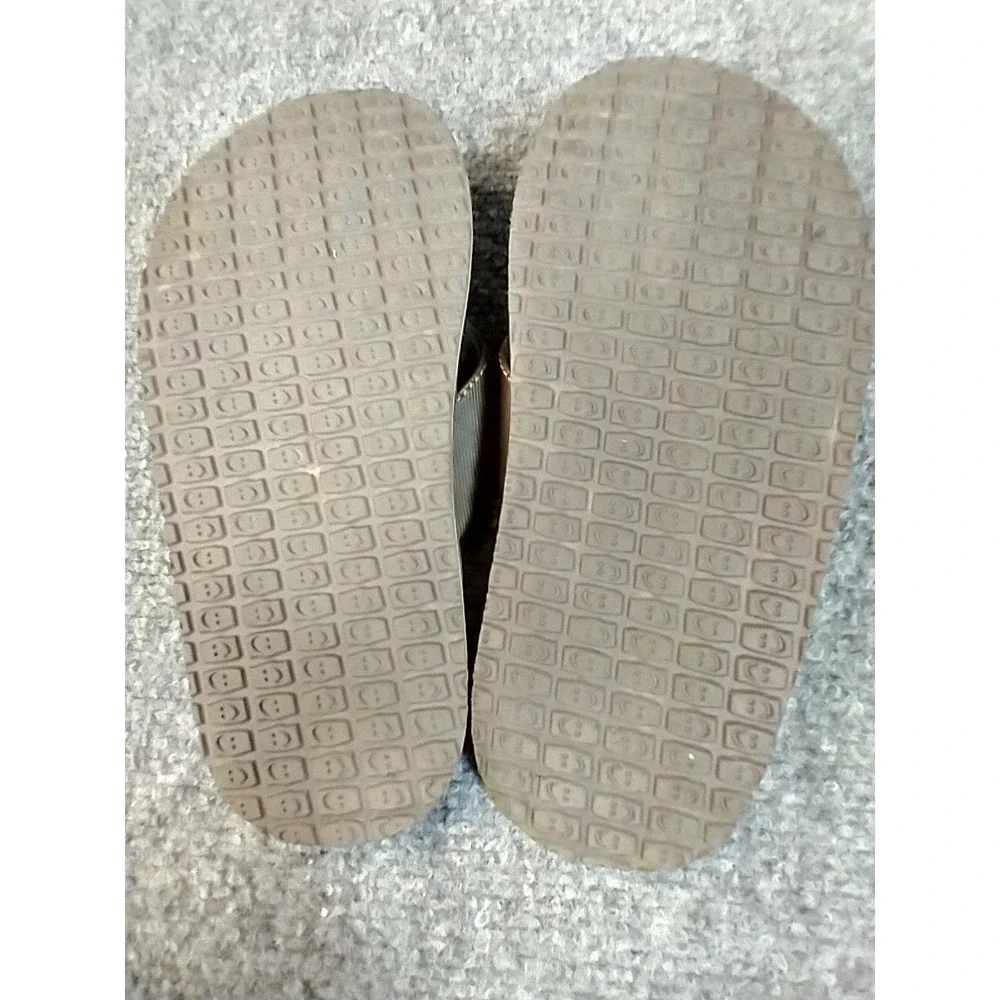 Sanuk Cozy Brown Yoga Mat Flip Flop Sandals toddler Size‎ 13 SBS2914